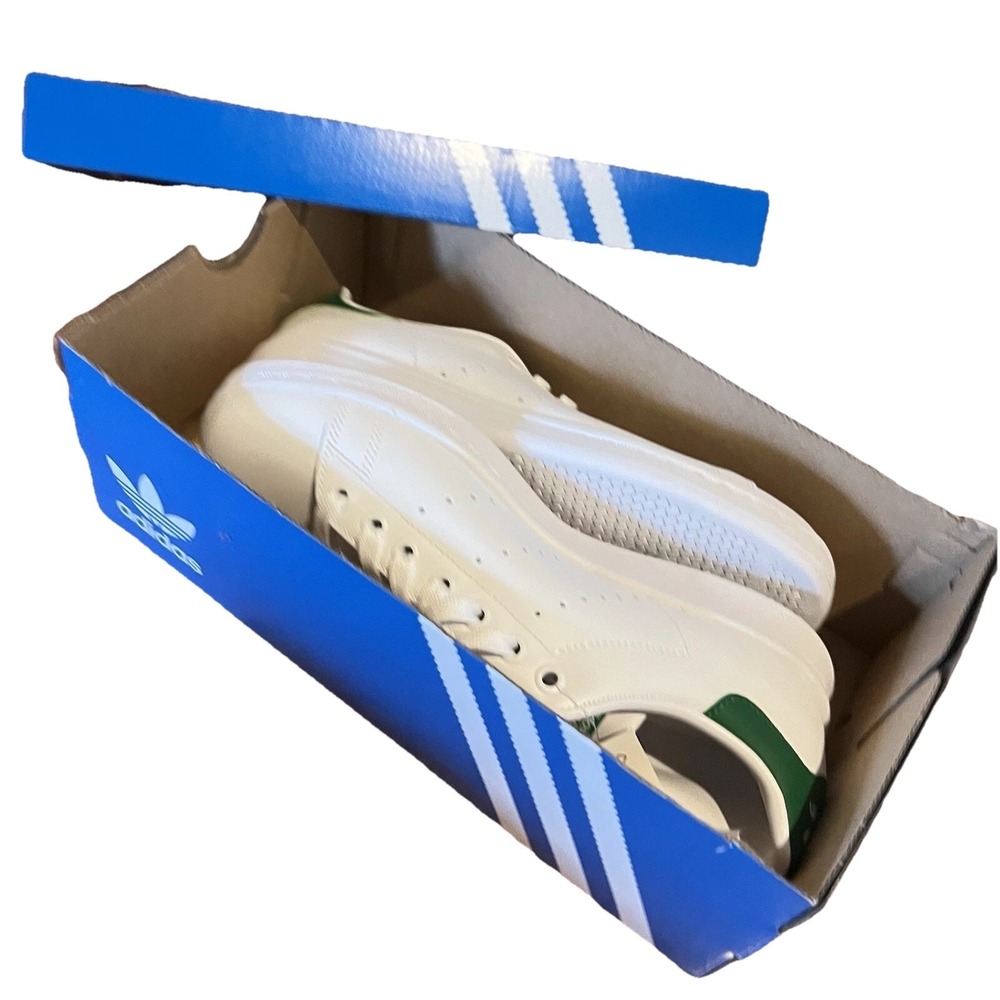 Adidas Originals Men Stan Smith Shoes Sz 8 White Sneaker Leather Casual Athletic - Picture 10 of 15